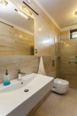 Sink in modern bathroom