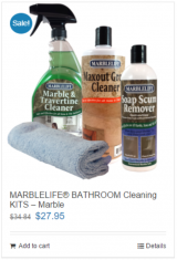 Bathroom Cleaning Kit Marble