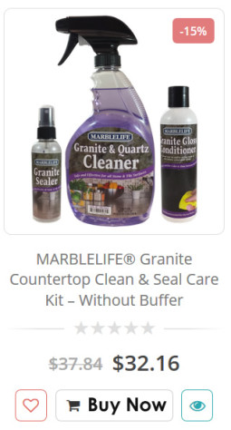 MARBLELIFE® Granite Countertop Clean & Seal Care Kit