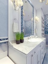 Provence blue bathroom trend